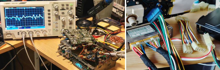 トヨタ・クレスタ スーパールーセントに取り付けた電子部品