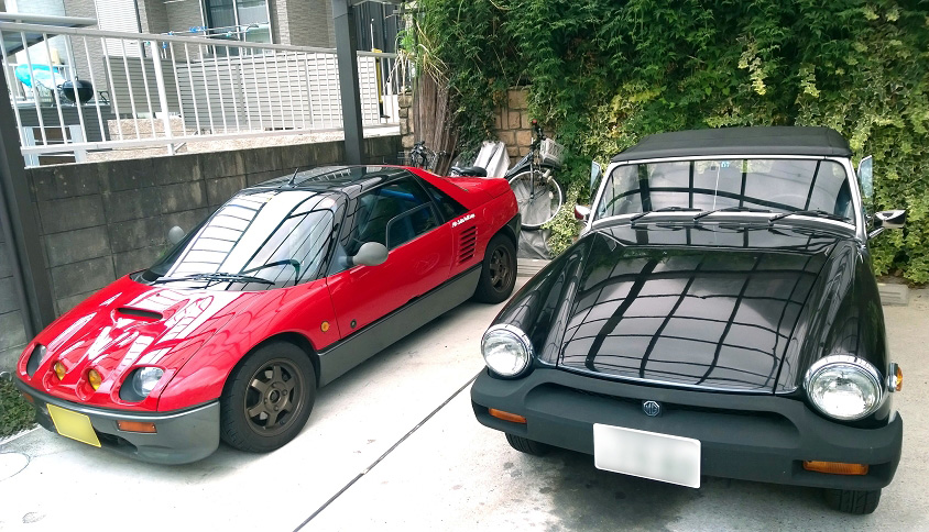 元のオーナー宅に伺った際のオートザム・AZ-1