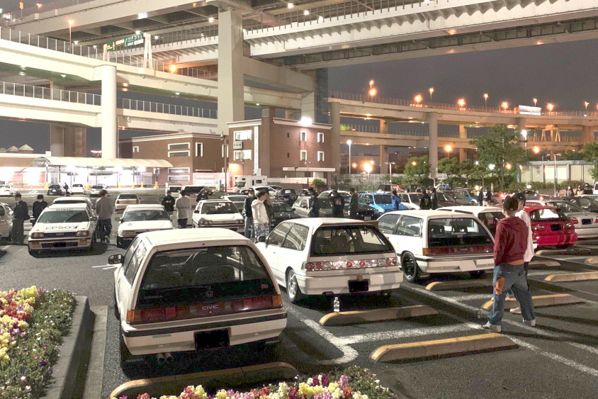 ホンダ・シビック（ワンダーシビック）と大黒ふ頭