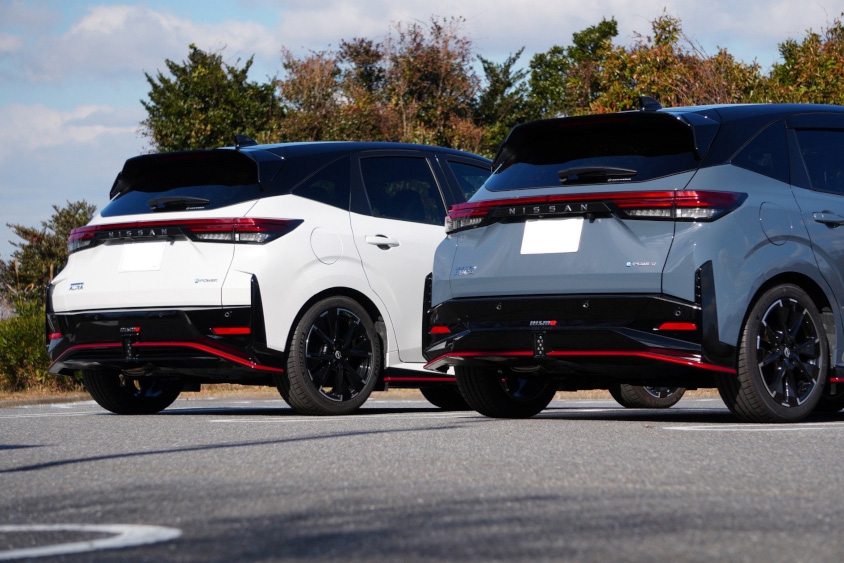 日産・オーラNISMOのあわせ撮影のリヤ