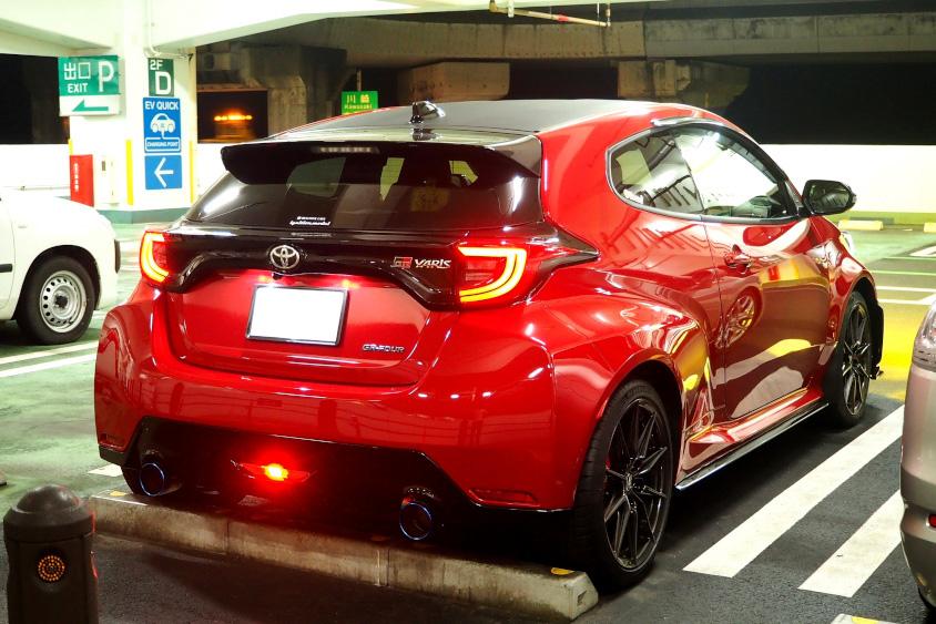 トヨタ・GRヤリスRZ“High performance”のリヤ