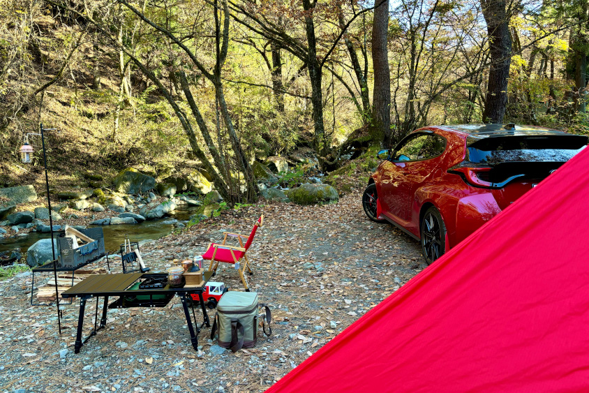 トヨタ・GRヤリスRZ“High performance”で行くキャンプ
