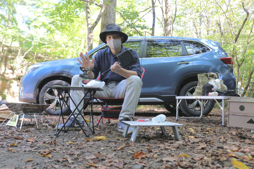 スバル・フォレスターでキャンプに行ったオーナーさん