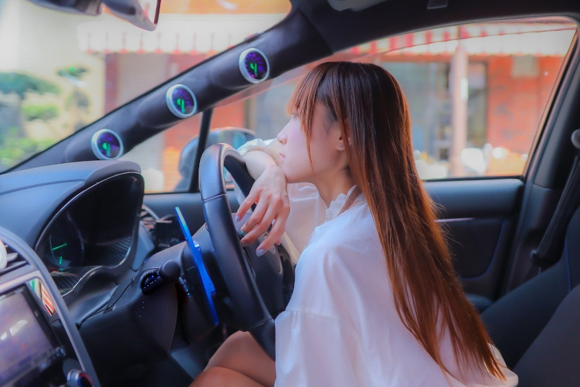 運転席に座るオーナーさん