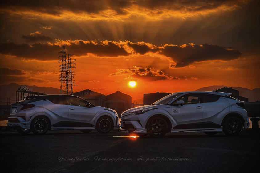 トヨタ・C-HRの合わせ撮影