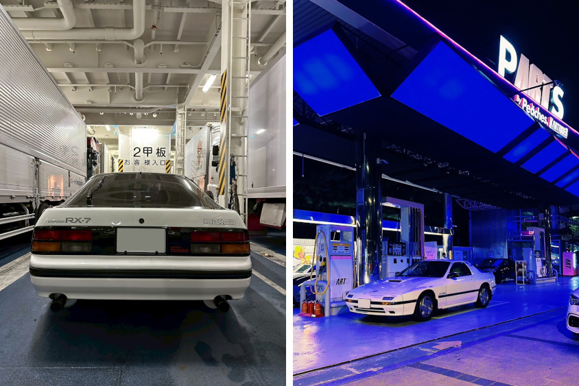 マツダ・サバンナRX-7(FC3S)で行った韓国の様子