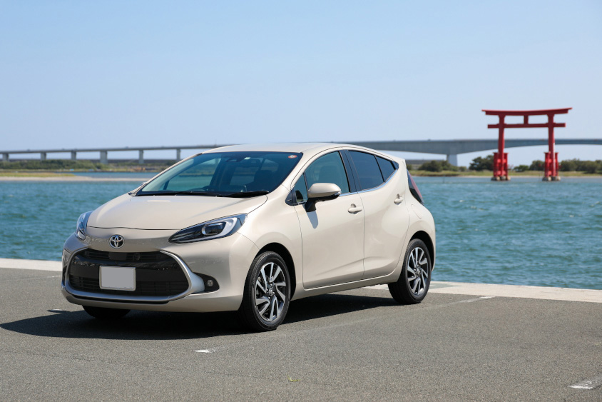 トヨタ アクアと浜名湖