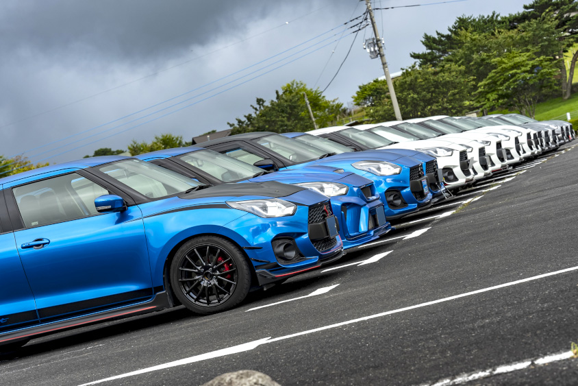 スズキ・スイフトスポーツで参加したオフ会の様子