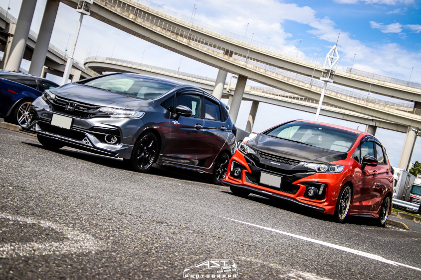 ホンダ・フィットとのコラボ撮影