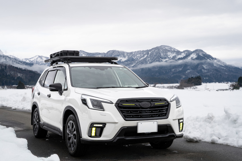 スバル・フォレスターと雪景色