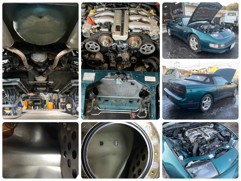 日産・フェアレディZコンバーチブル（Z32）の整備の様子