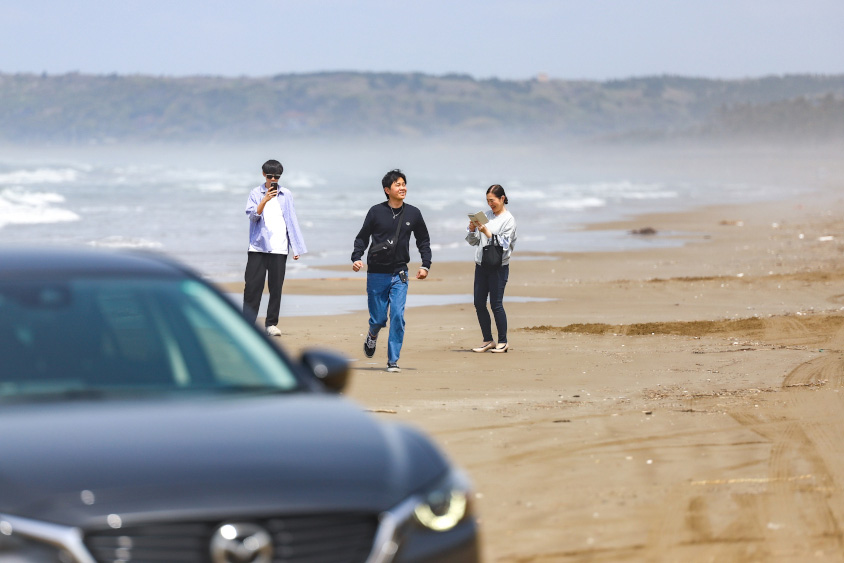 マツダ・アテンザと家族で行った千里浜