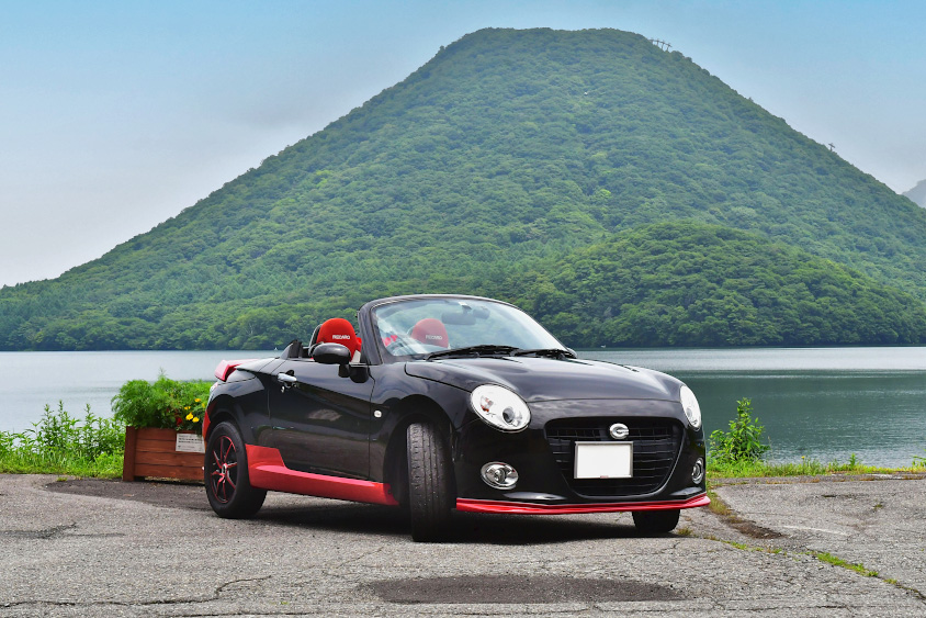 ダイハツ・コペンと榛名山