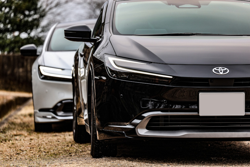 トヨタ・プリウスのコラボ撮影