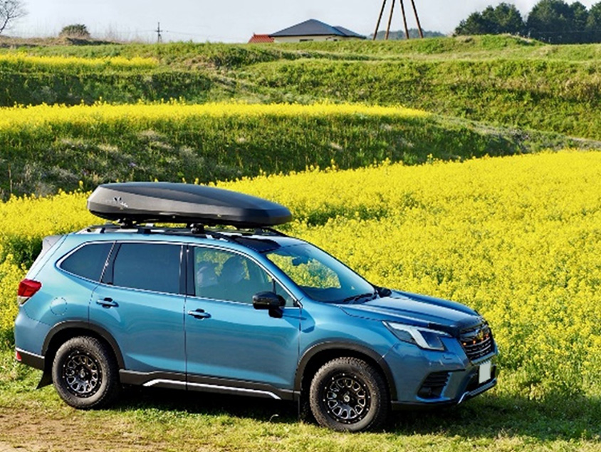 スバル・フォレスターと田園風景