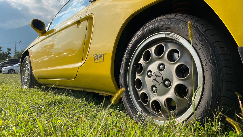 ホンダ・ビートのサイドのロゴ