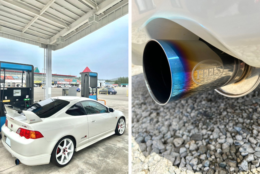 ホンダ・インテグラタイプR（DC5）のサイドとマフラー