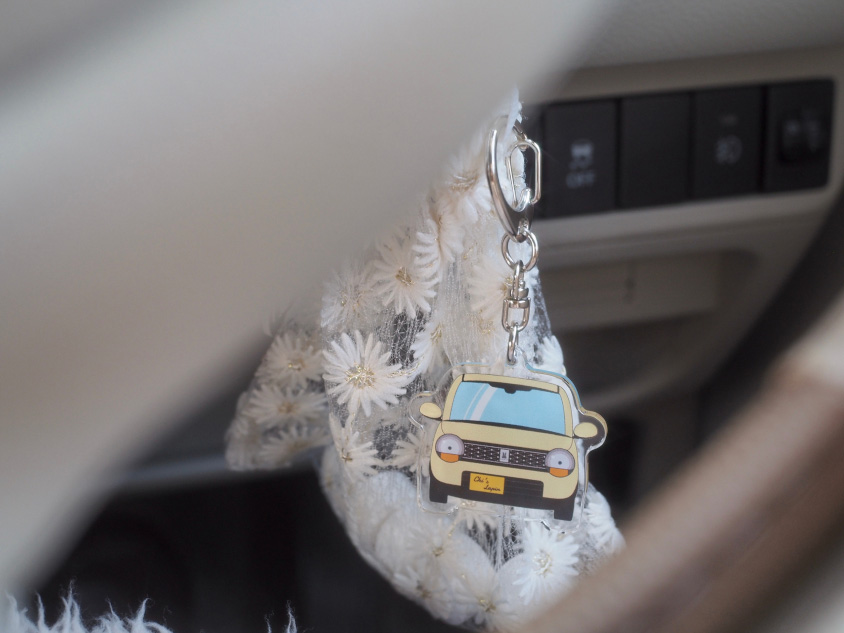 スズキ・アルト ラパンのキーに付けたキーホルダー