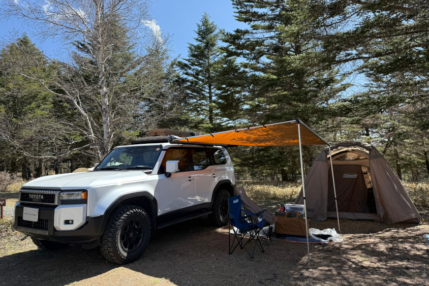 トヨタ・ランドクルーザー250で行ったキャンプの様子