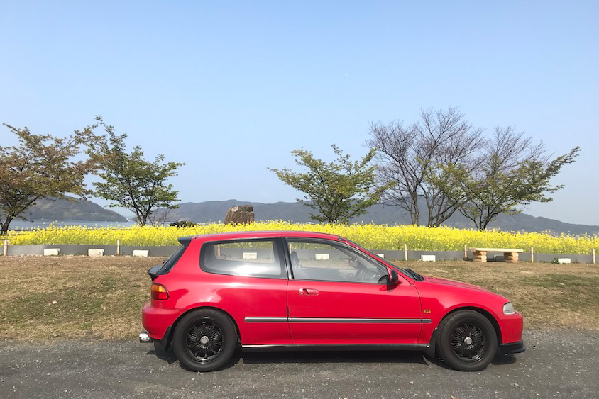 公園のホンダシビック