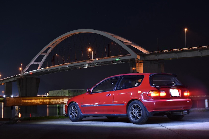 橋脚とシビック