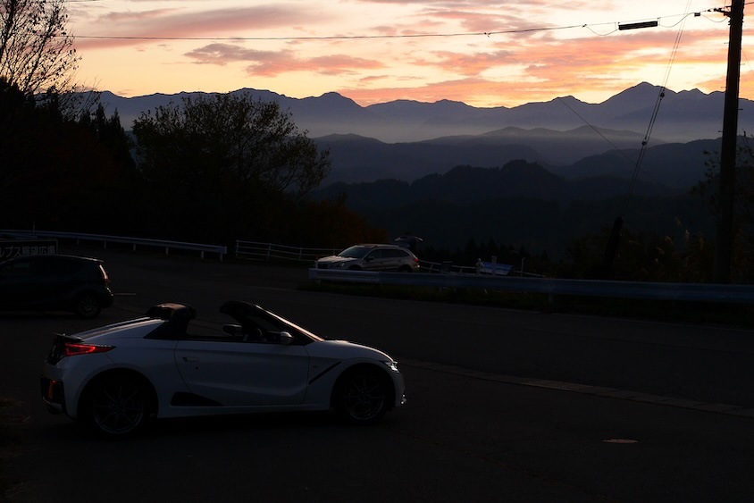 ホンダS660＠夕焼け