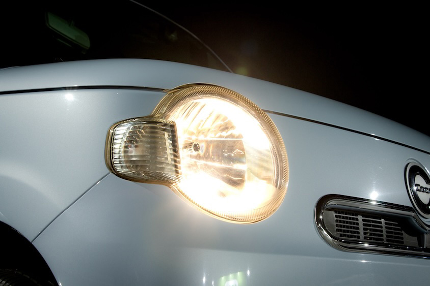 ダイハツミラココアヘッドランプ