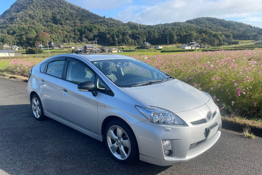 トヨタプリウス＠花畑