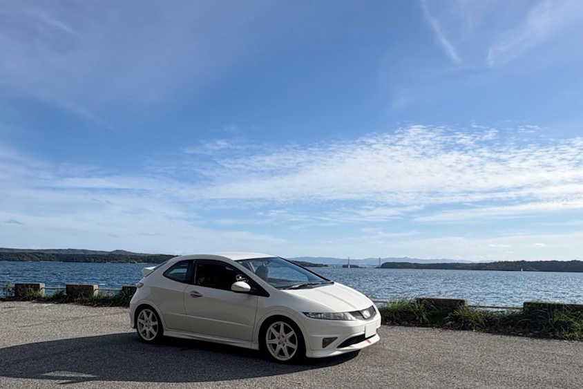 ホンダシビックタイプR＠海岸