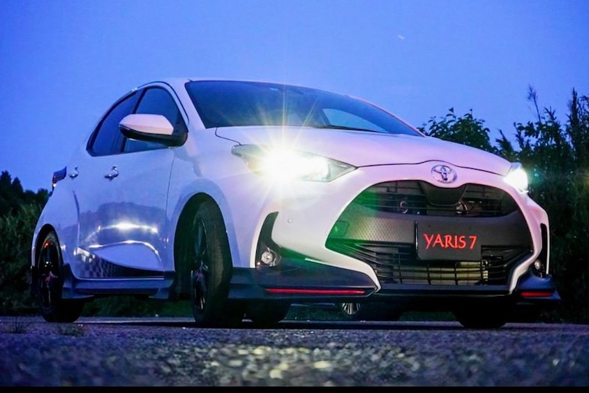 トヨタヤリスライト照射イメージ