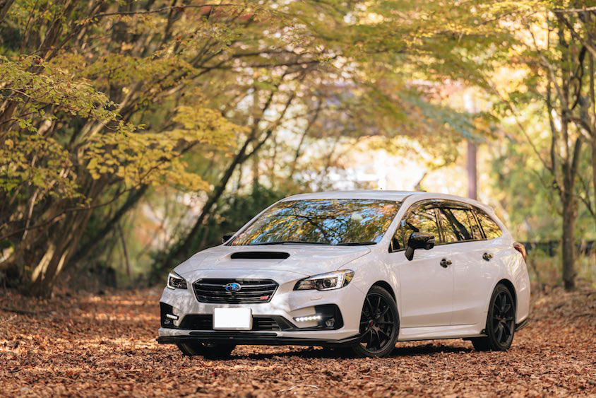 スバルレヴォーグ＠森林