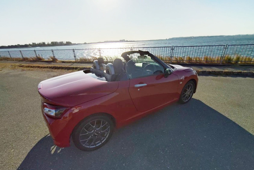 ダイハツGRコペン＠岸壁