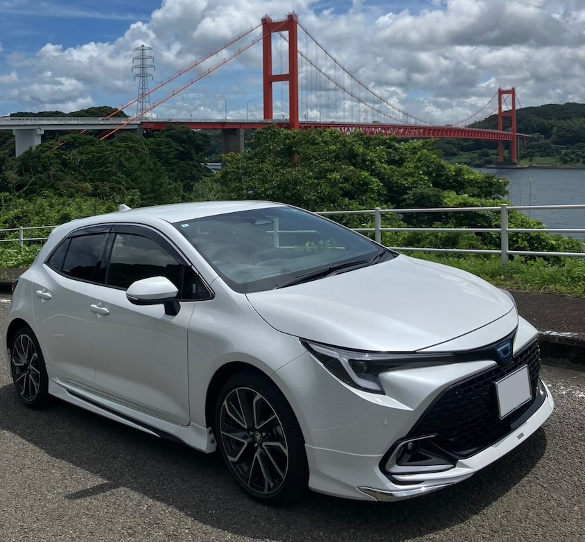 平戸大橋とトヨタカローラスポーツその1