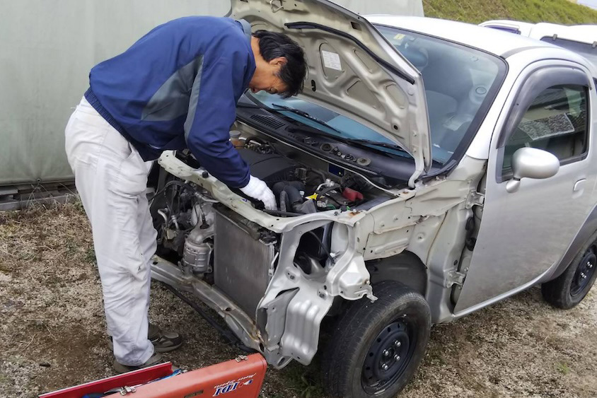 スズキツインフレーム修正