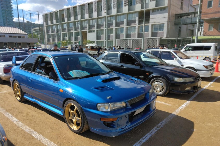 スバル インプレッサWRXといすゞアスカ＠イベント