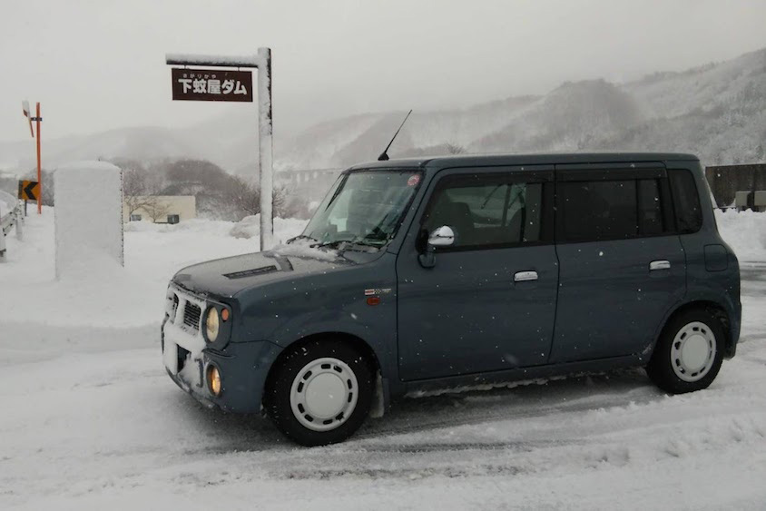 スズキアルトラパン＠下蚊屋ダム
