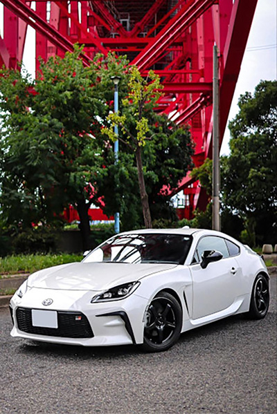 トヨタGR86＠橋脚前