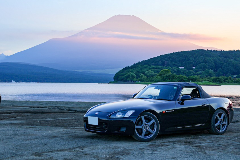 ホンダS2000と富士山