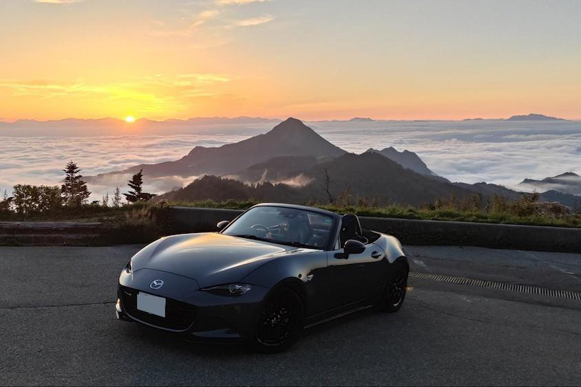 マツダロードスター＠横手山山頂