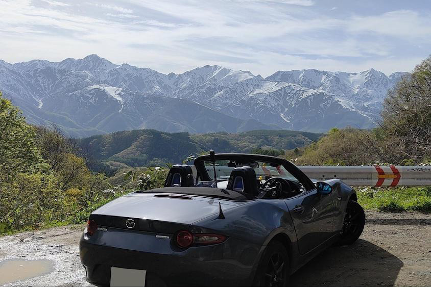 マツダロードスター＠白沢峠展望台