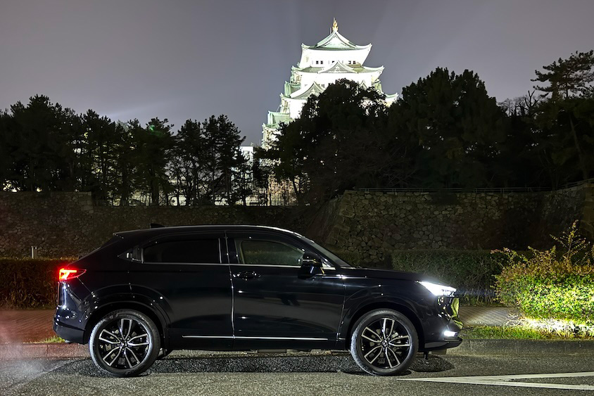 ホンダヴェゼルと名古屋城