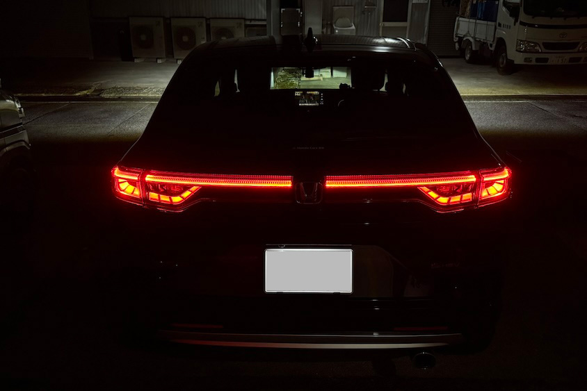 ホンダヴェゼルのテールランプ