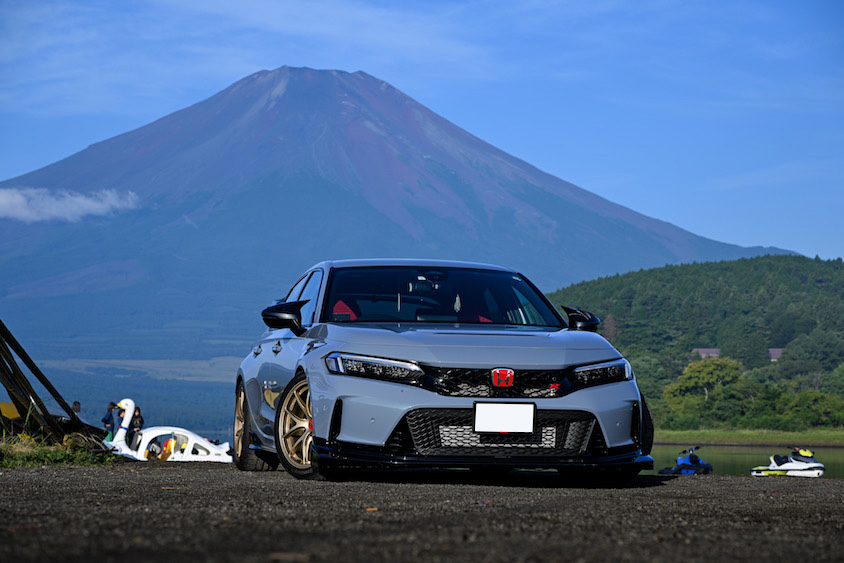 山中湖のホンダシビックタイプR