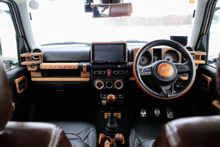 スズキジムニーのカスタムしたインパネ
