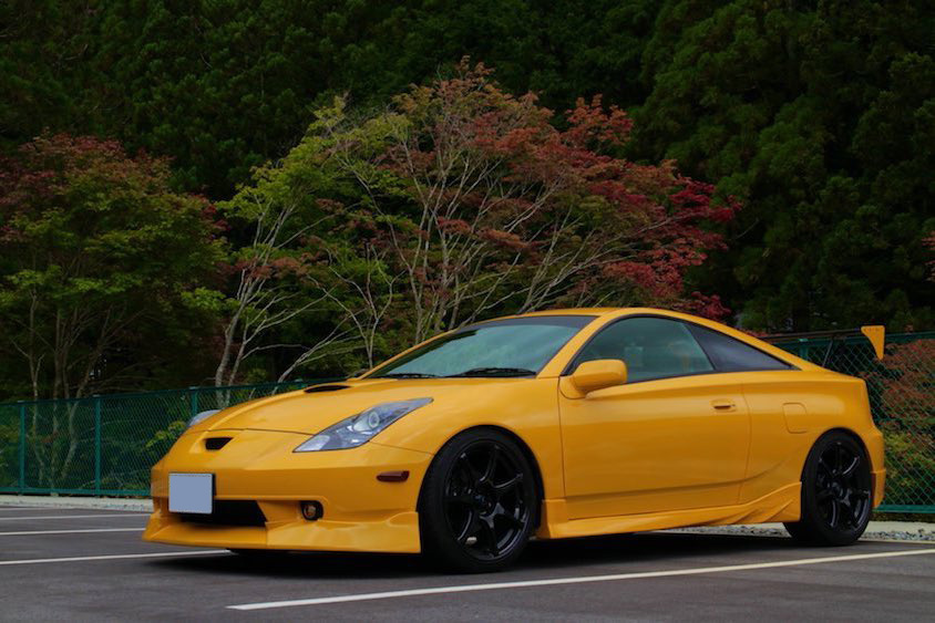 トヨタセリカと紅葉