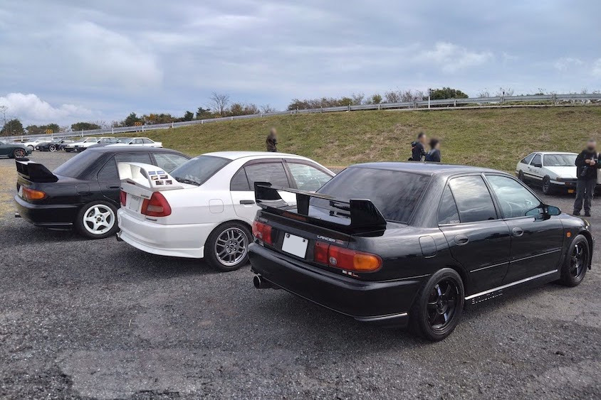 歴代ランサーとともに