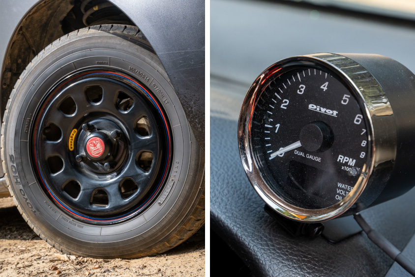 日産・NV200バネットのホイールと追加メーター