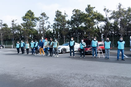 オープニング式、カメラマン、ライターの皆さん