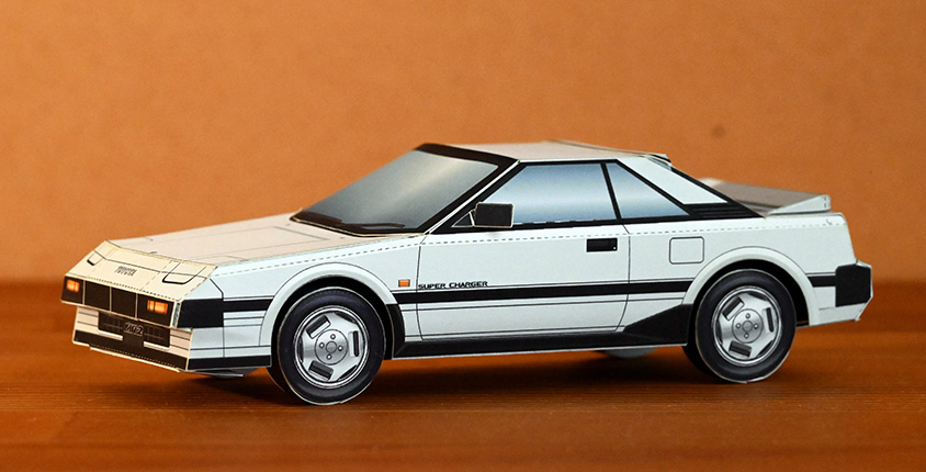 トヨタ MR2 AW11ペーパークラフト