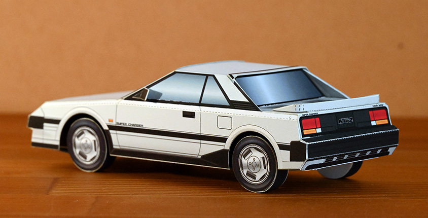 トヨタ MR2 AW11ペーパークラフト
